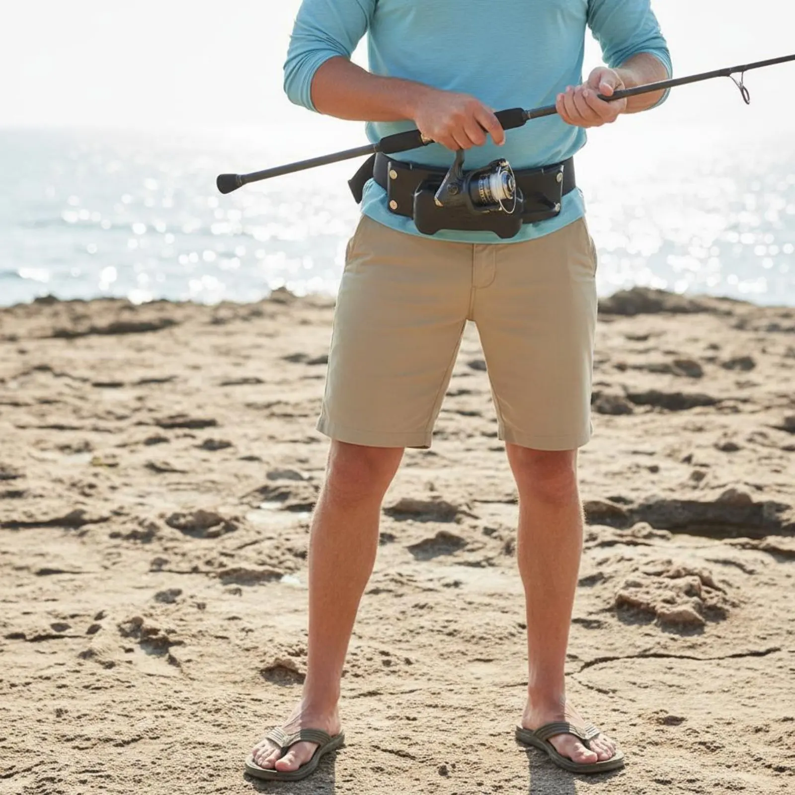 Fishing Rod Holder Belt Multi-Functional Waist Mounted Rod Holder for Anglers
Fishing Rod Holder Belt Multi-Functional Waist Mounted Rod Holder for Anglers