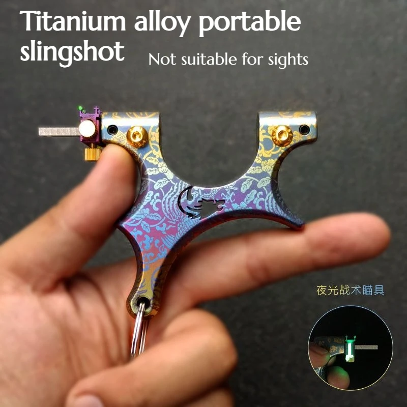 Titanium Alloy Crooked Handle Clamped Support Head Dragon Tooth Flat Leather Slingshot Suitable for Outdoor Hunting Tools
Titanium Alloy Crooked Handle Clamped Support Head Dragon Tooth Flat Leather Slingshot Suitable for Outdoor Hunting Tools