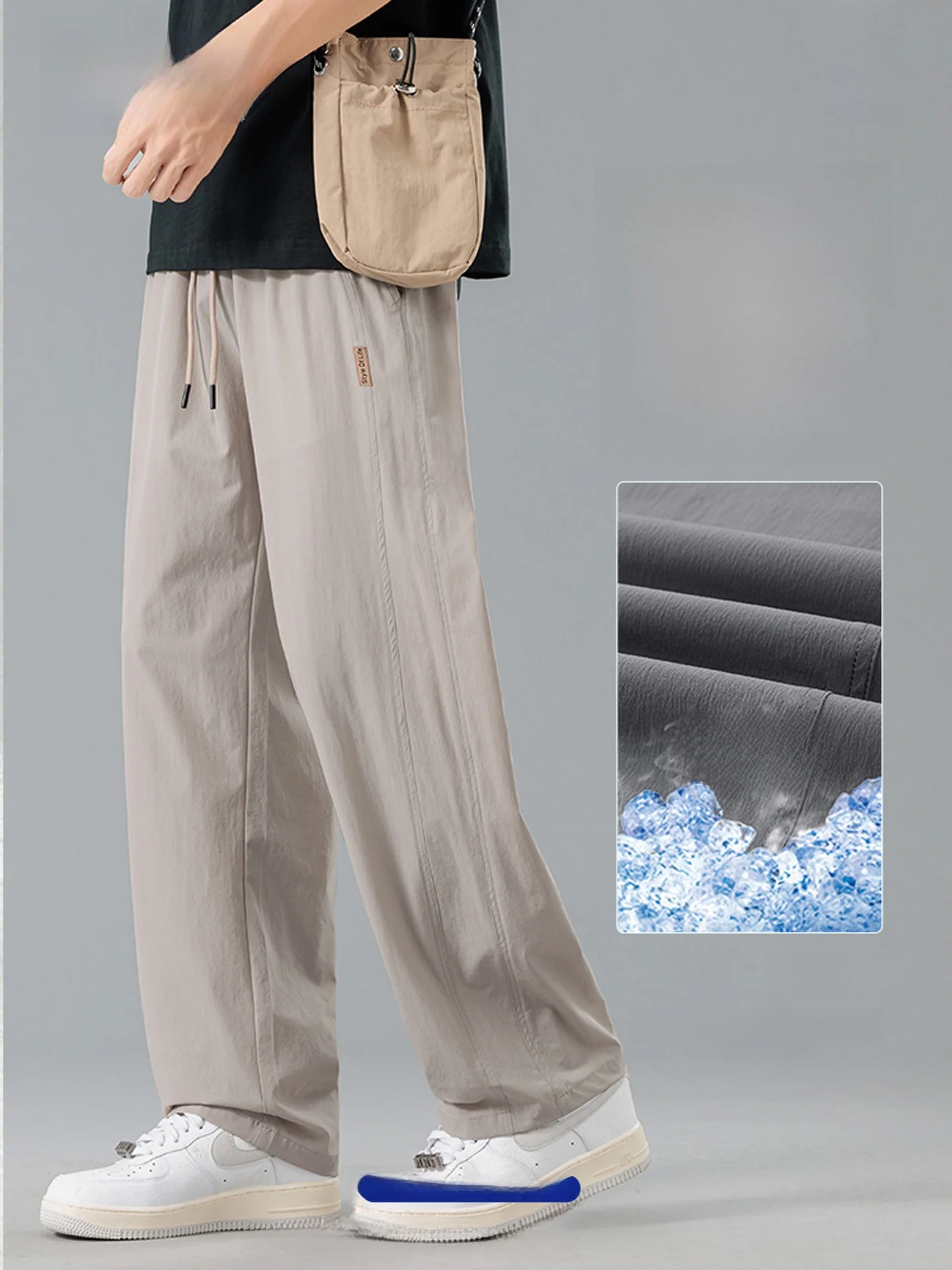 Wassup Dozen Summer Men's Thin Ice Silk Casual Pants Breathable Straight Leg Qui Dry Loose Fit Casual Trousers
Wassup Dozen Summer Men's Thin Ice Silk Casual Pants Breathable Straight Leg Qui Dry Loose Fit Casual Trousers