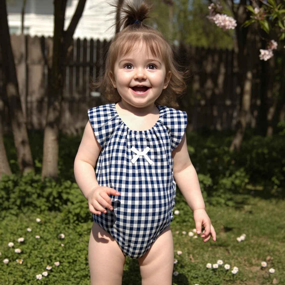 Summer Plaid Infants Girls Clothing Baby Girl Bodysuit Newborn Baby Clothes Princess
Summer Plaid Infants Girls Clothing Baby Girl Bodysuit Newborn Baby Clothes Princess
