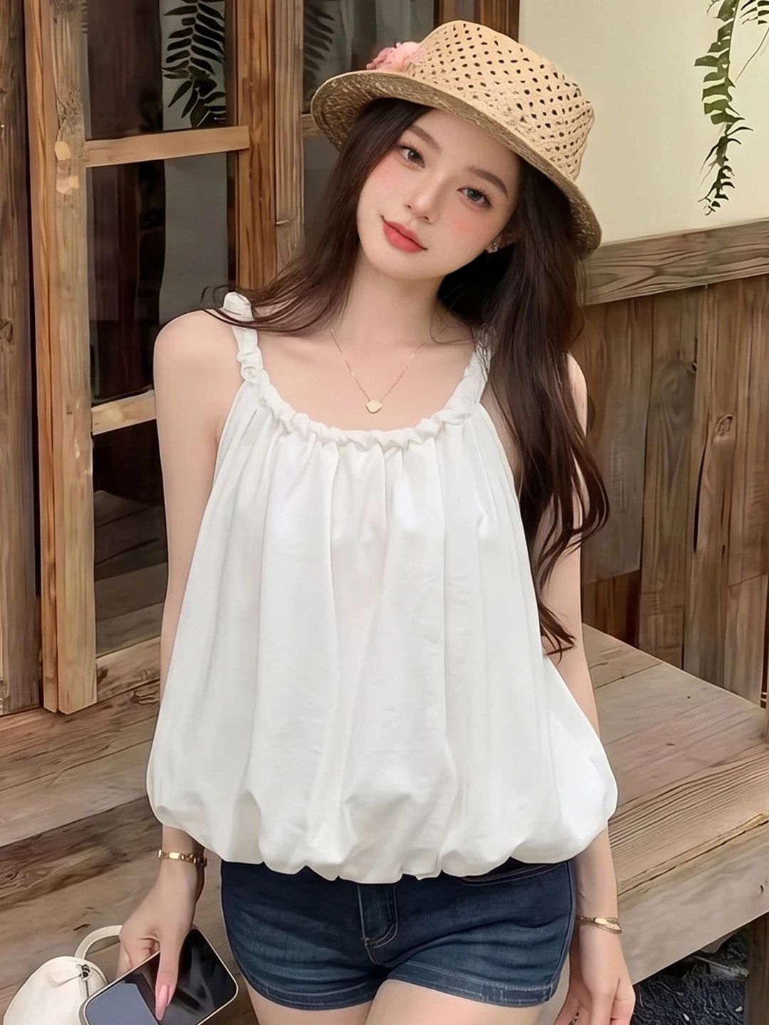Korean Style Sweet Soft Bloom Crop Top Women's Summer New Versatile Slimming Inner Wear Sleeveless Shirt Polka Dot Pattern
Korean Style Sweet Soft Bloom Crop Top Women's Summer New Versatile Slimming Inner Wear Sleeveless Shirt Polka Dot Pattern