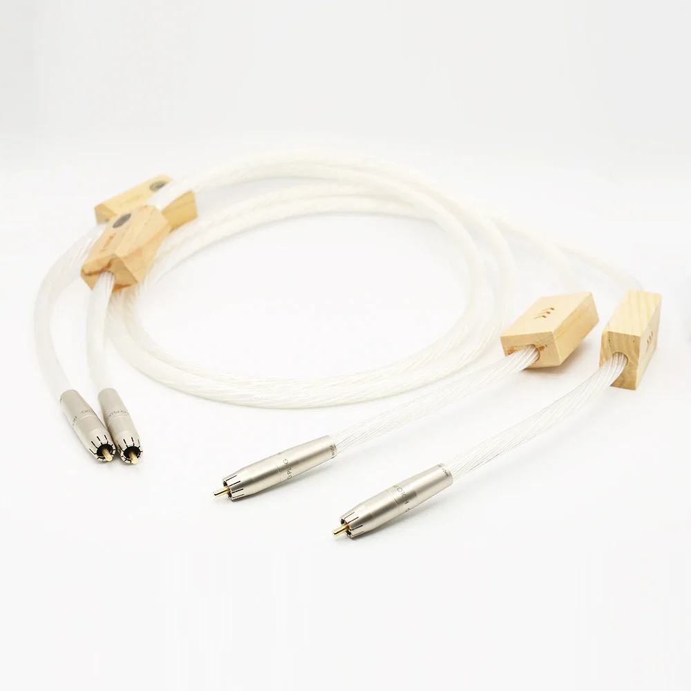 1 pair silver Reference interconnects RCA cable Audiophile for amplifier CD player extension cable
1 pair silver Reference interconnects RCA cable Audiophile for amplifier CD player extension cable