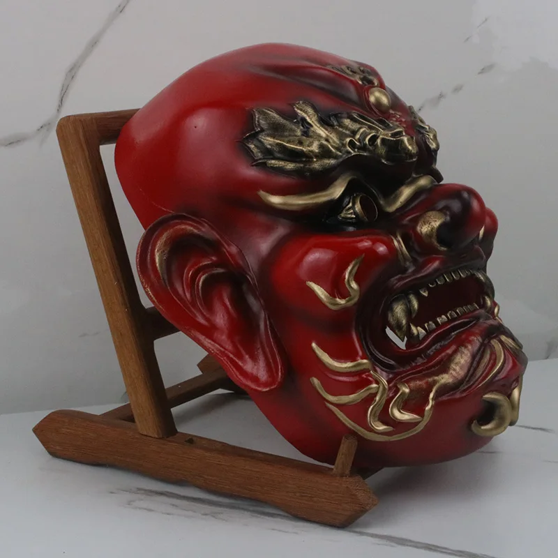Halloween Dress Can Wear Resin Mask Tattoo Shop Decoration Ornament Chinese Red God of Wealth 2025 New Model
Halloween Dress Can Wear Resin Mask Tattoo Shop Decoration Ornament Chinese Red God of Wealth 2025 New Model