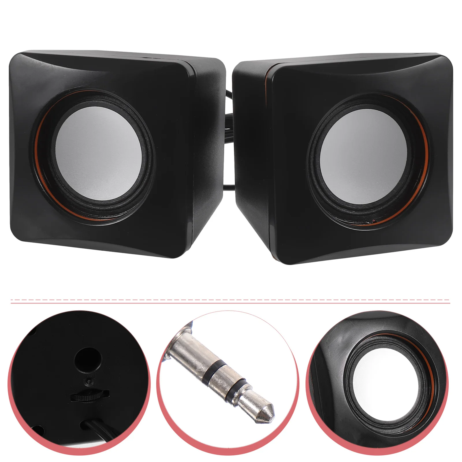 1 Pair Of Mini Usb Speakers Desktop Portable Computer Audio For Laptop Small Sound System Plug-In Music Player Reusable Durable
1 Pair Of Mini Usb Speakers Desktop Portable Computer Audio For Laptop Small Sound System Plug-In Music Player Reusable Durable