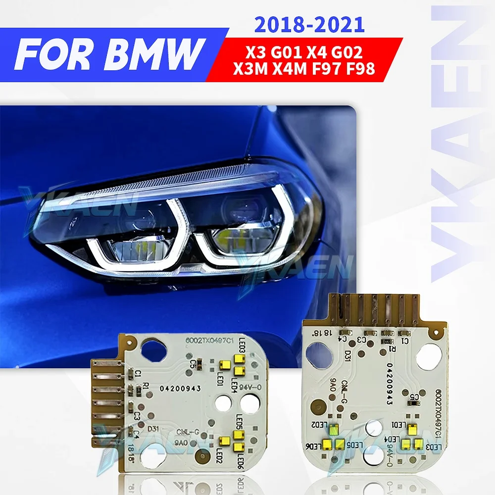NEW White DRL LED Boards 63117466107 63117466108 For 2018-2021 BMW X3 G01 F97 X4 G02 F98 Daytime Running Lights Module Repair
NEW White DRL LED Boards 63117466107 63117466108 For 2018-2021 BMW X3 G01 F97 X4 G02 F98 Daytime Running Lights Module Repair