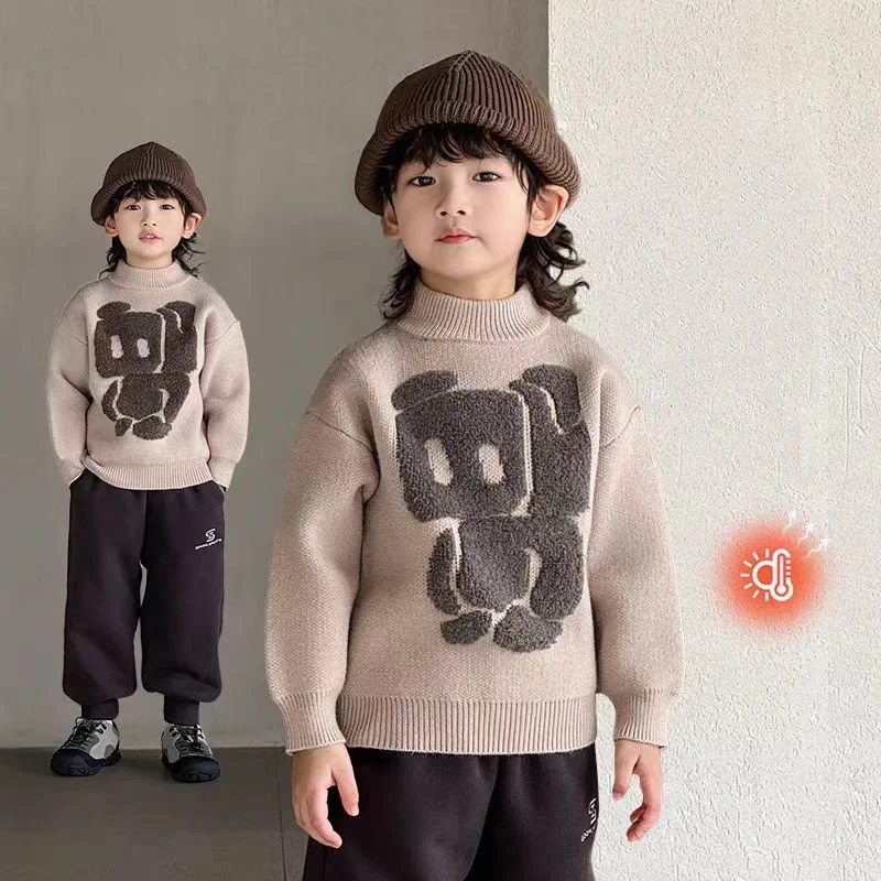 Boys Woolen Sweater Jacket Cotton Windbreak 2025 Green Plus Thicken Autumn Winter Outwear Christmas Warm Children's Clothing
Boys Woolen Sweater Jacket Cotton Windbreak 2025 Green Plus Thicken Autumn Winter Outwear Christmas Warm Children's Clothing