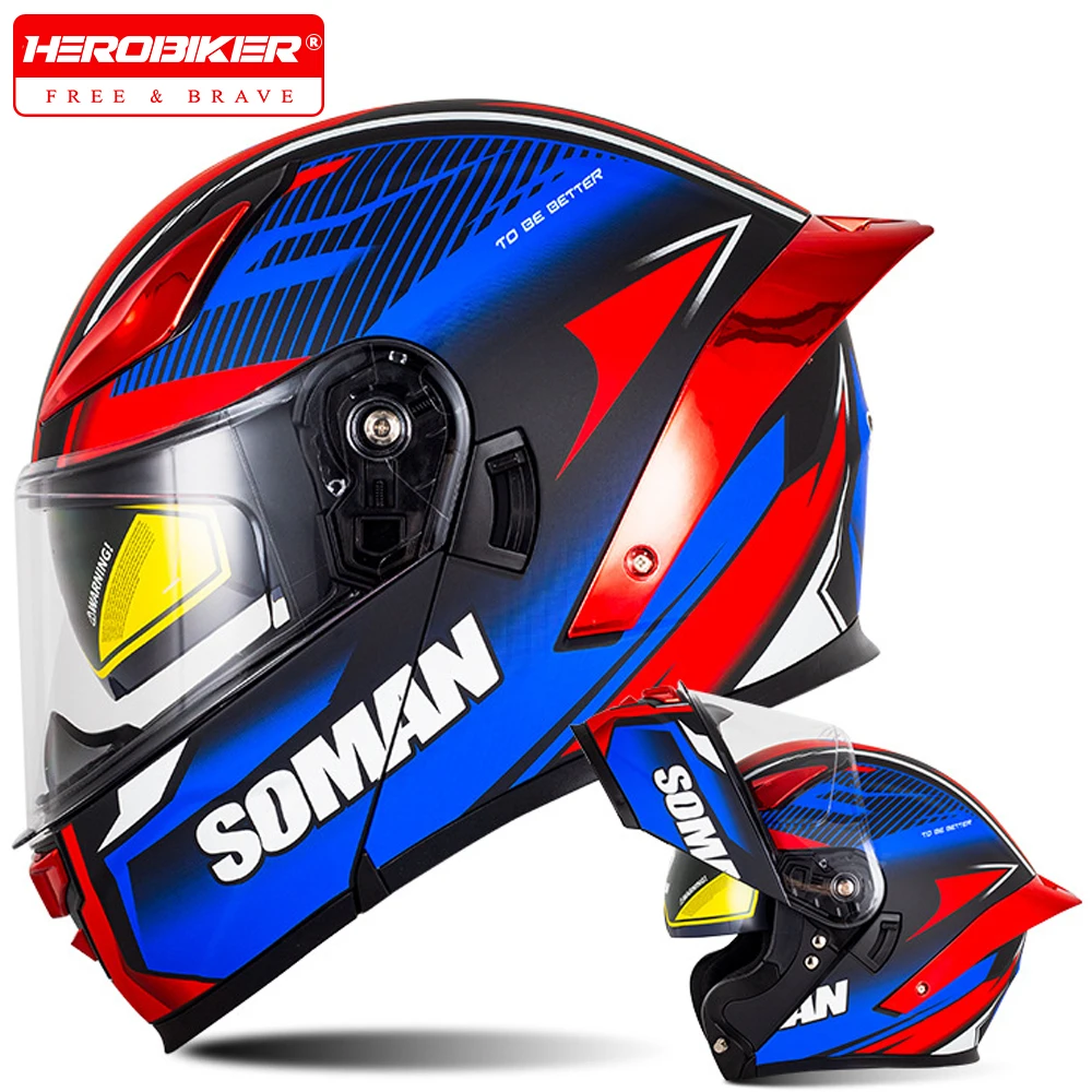 Moto Flip Up Helmet Double Lens Motorcycle Helmet Four Seasons Modular Full Face Helmet Motorcross Helmet For Men And Women
Moto Flip Up Helmet Double Lens Motorcycle Helmet Four Seasons Modular Full Face Helmet Motorcross Helmet For Men And Women