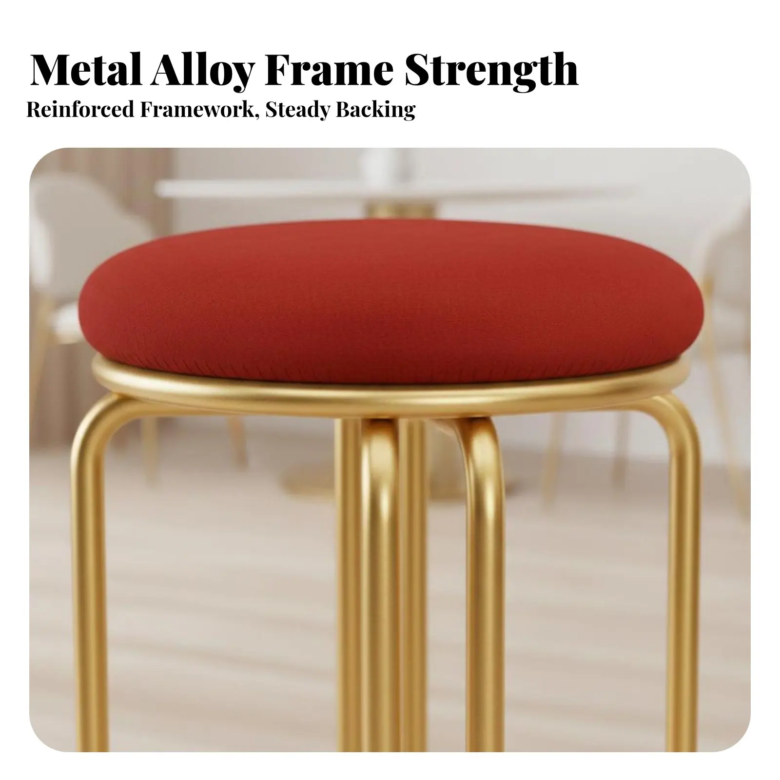 Round stackable Seat Stackable Round Backless stackable Chair Space-Saving Lightweight for Party Hosts, homeowners, Dining Room
Round stackable Seat Stackable Round Backless stackable Chair Space-Saving Lightweight for Party Hosts, homeowners, Dining Room