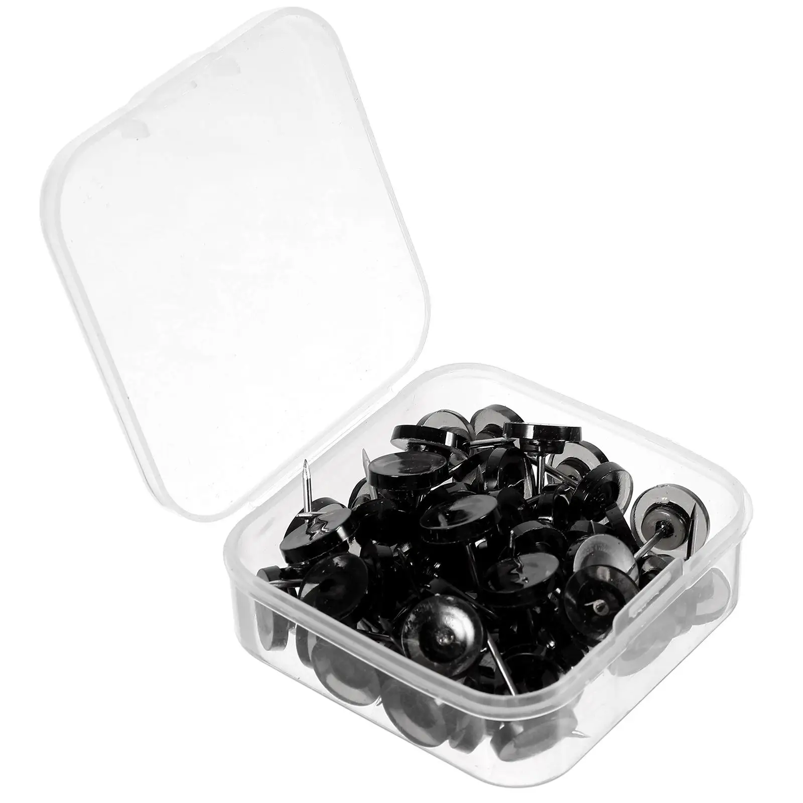 50pcs Circular Pins Black Thumb Tacks Pushpins Office Craft Map Marking Message Board Tacks Travel Photos
50pcs Circular Pins Black Thumb Tacks Pushpins Office Craft Map Marking Message Board Tacks Travel Photos