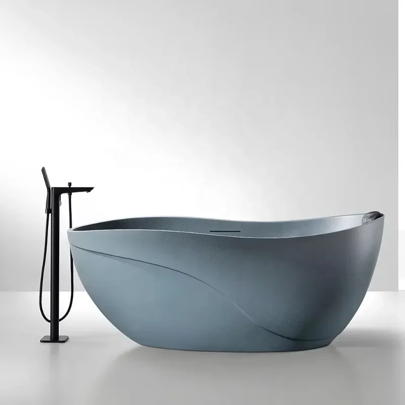 Elegant Oval Bathtub for Adults Indoor Bathroom SPA Japanese Soaking Bath Tub Artificial Stone Freestanding Bathtub
Elegant Oval Bathtub for Adults Indoor Bathroom SPA Japanese Soaking Bath Tub Artificial Stone Freestanding Bathtub
