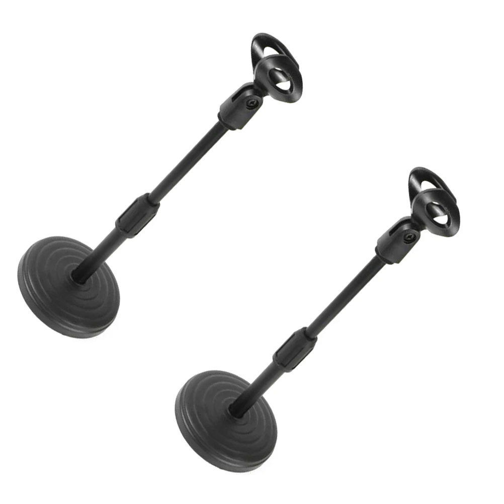 2 Pcs Desktop Microphone Stand Black Multifunction Universal Holder Support Mount 
2 Pcs Desktop Microphone Stand Black Multifunction Universal Holder Support Mount