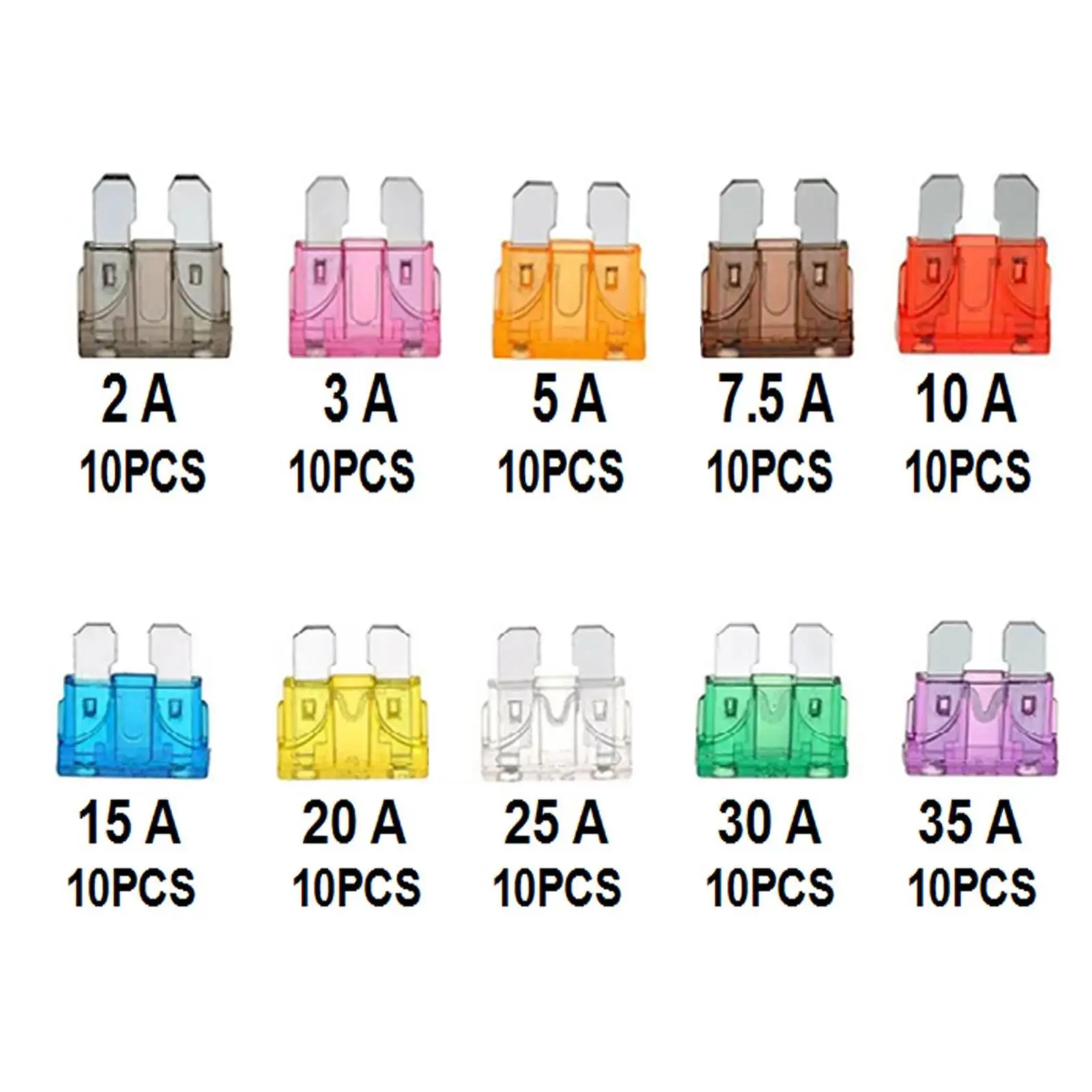 100X Standard Auto Blade Fuses Assorted Car Van Fuses 2 3 5 10 15 20 25
100X Standard Auto Blade Fuses Assorted Car Van Fuses 2 3 5 10 15 20 25