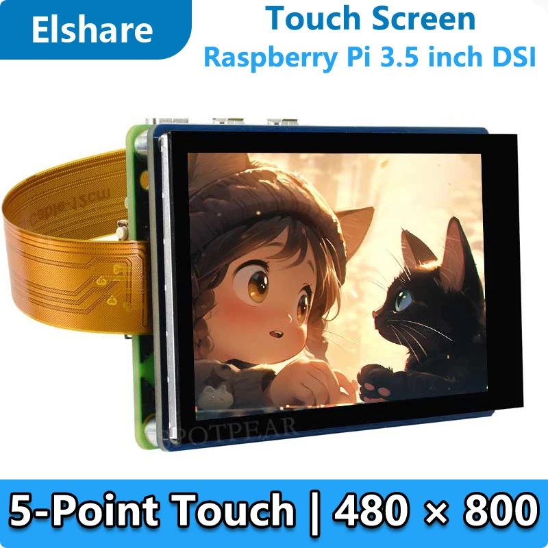 Raspberry Pi 3.5 inch 480x800 DSI Display MIPI LCD (H) Capacitive TouchScreen
Raspberry Pi 3.5 inch 480x800 DSI Display MIPI LCD (H) Capacitive TouchScreen