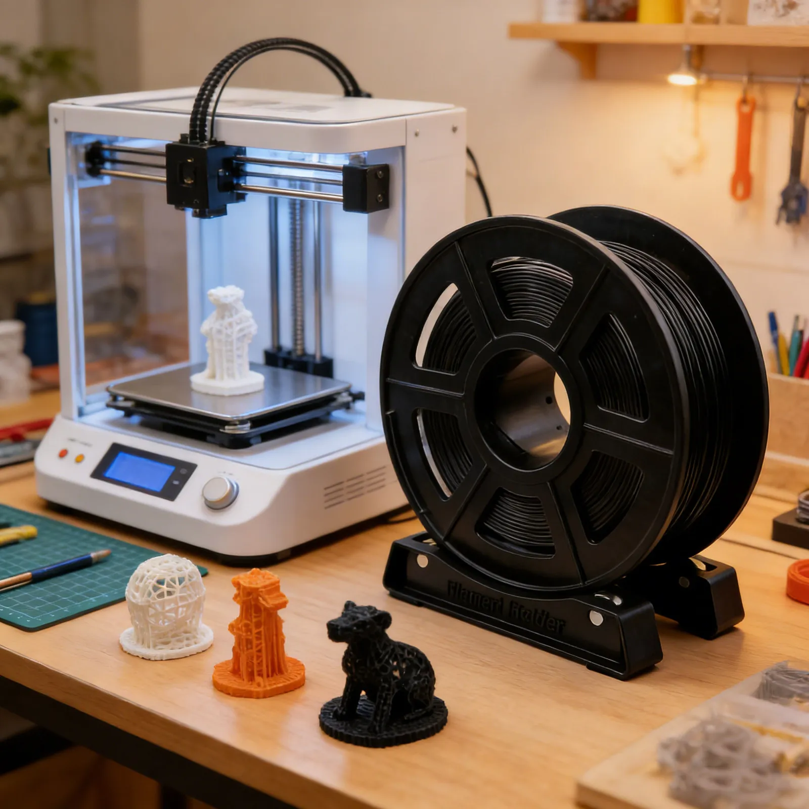 Комплект из 2 держателей для катушек филамента 3D-принтера: устойчивые кронштейны для настольных рабочих станций, компактные подставки для PLA и ABS
Комплект из 2 держателей для катушек филамента 3D-принтера: устойчивые кронштейны для настольных рабочих станций, компактные подставки для PLA и ABS