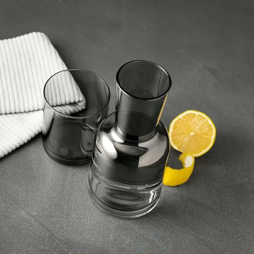 (2 шт.) Прикроватный стеклянный графин из 2 предметов с дымчатой отделкой
(2 шт.) Прикроватный стеклянный графин из 2 предметов с дымчатой отделкой