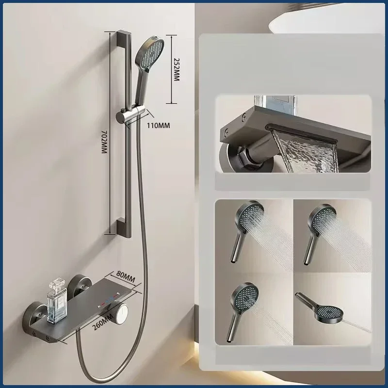 Apace Aluminum Simple Shower System Wall Mounted Bathroom Shower Faucet Set Rainlfall Pressurized Bathroom Shower Set
Apace Aluminum Simple Shower System Wall Mounted Bathroom Shower Faucet Set Rainlfall Pressurized Bathroom Shower Set