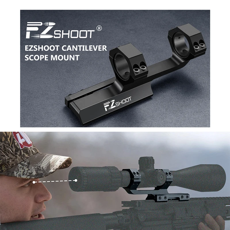 EZshoot Rifle Scope Mount 1 inch / 30mm Optics Riflescope Cantilever Offset Dual Rings with Adjustable Base for 20mm Picatinny
EZshoot Rifle Scope Mount 1 inch / 30mm Optics Riflescope Cantilever Offset Dual Rings with Adjustable Base for 20mm Picatinny