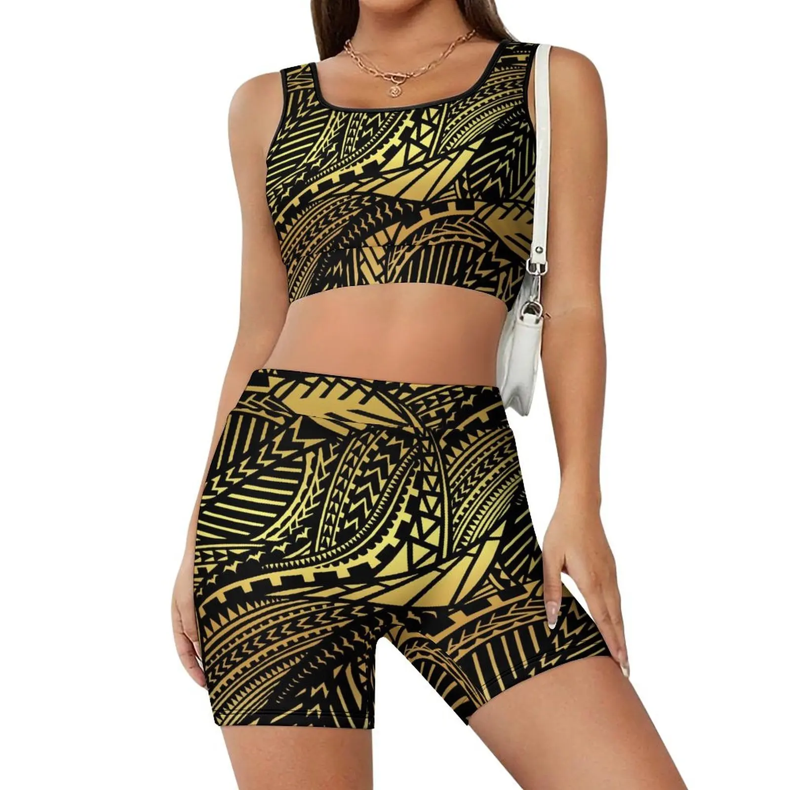 Комплект одежды для йоги для похудения с гавайским цветочным узором, настраиваемая тренировочная одежда для йоги с рисунком и тренировочная одежда для пилатеса
Комплект одежды для йоги для похудения с гавайским цветочным узором, настраиваемая тренировочная одежда для йоги с рисунком и тренировочная одежда для пилатеса