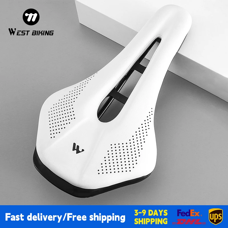 WEST BIKING Bicycle Saddle Comfortable Bike Seat Wear-resistant PU Leather Hollow Road Bicycle Parts Cycling Saddle Bike Cushion
WEST BIKING Bicycle Saddle Comfortable Bike Seat Wear-resistant PU Leather Hollow Road Bicycle Parts Cycling Saddle Bike Cushion
