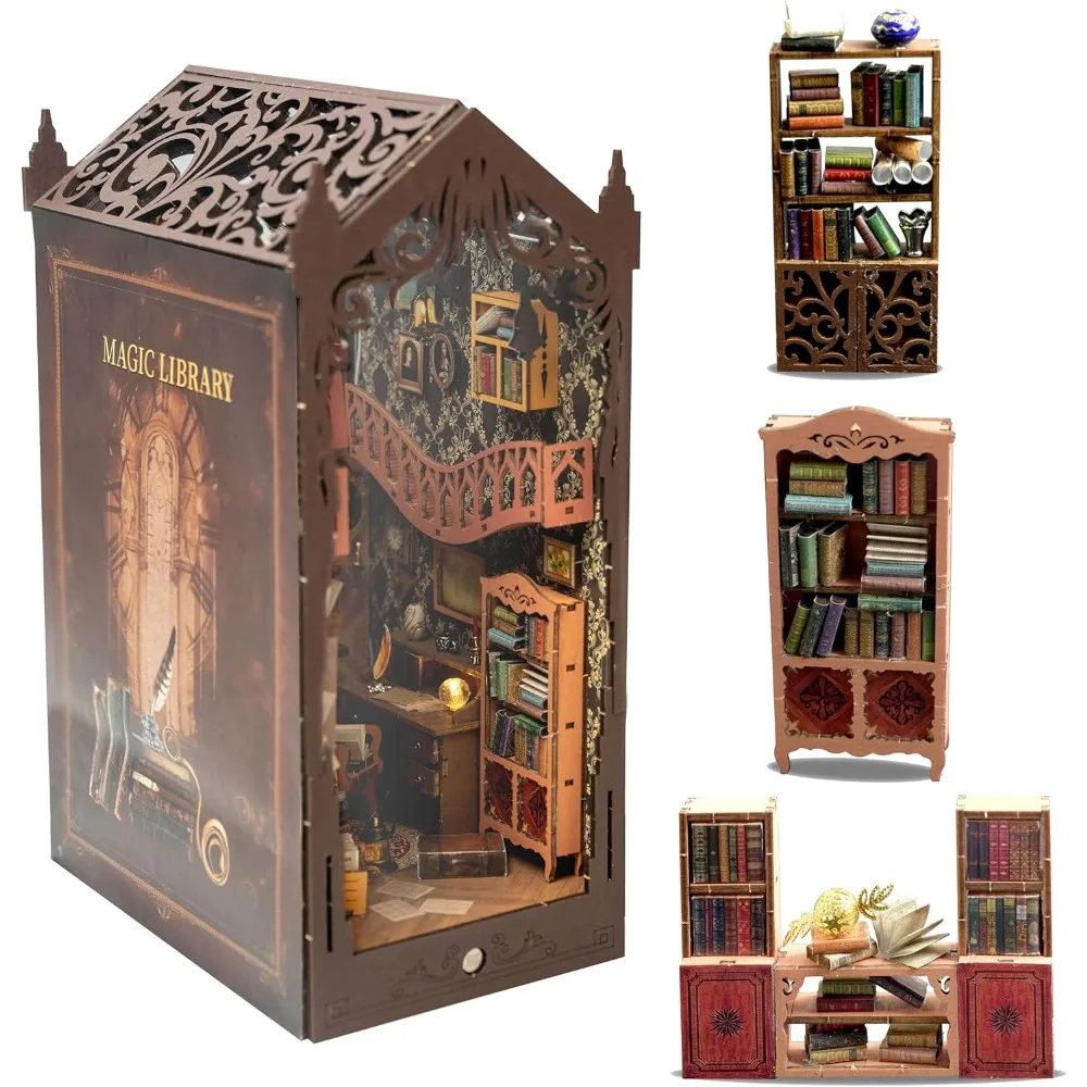 Миниатюрный набор для сборки кукольного домика своими руками для взрослых: очаровательный 3D-декор для библиотеки-головоломки - комплект книжного уголока
Миниатюрный набор для сборки кукольного домика своими руками для взрослых: очаровательный 3D-декор для библиотеки-головоломки - комплект книжного уголока