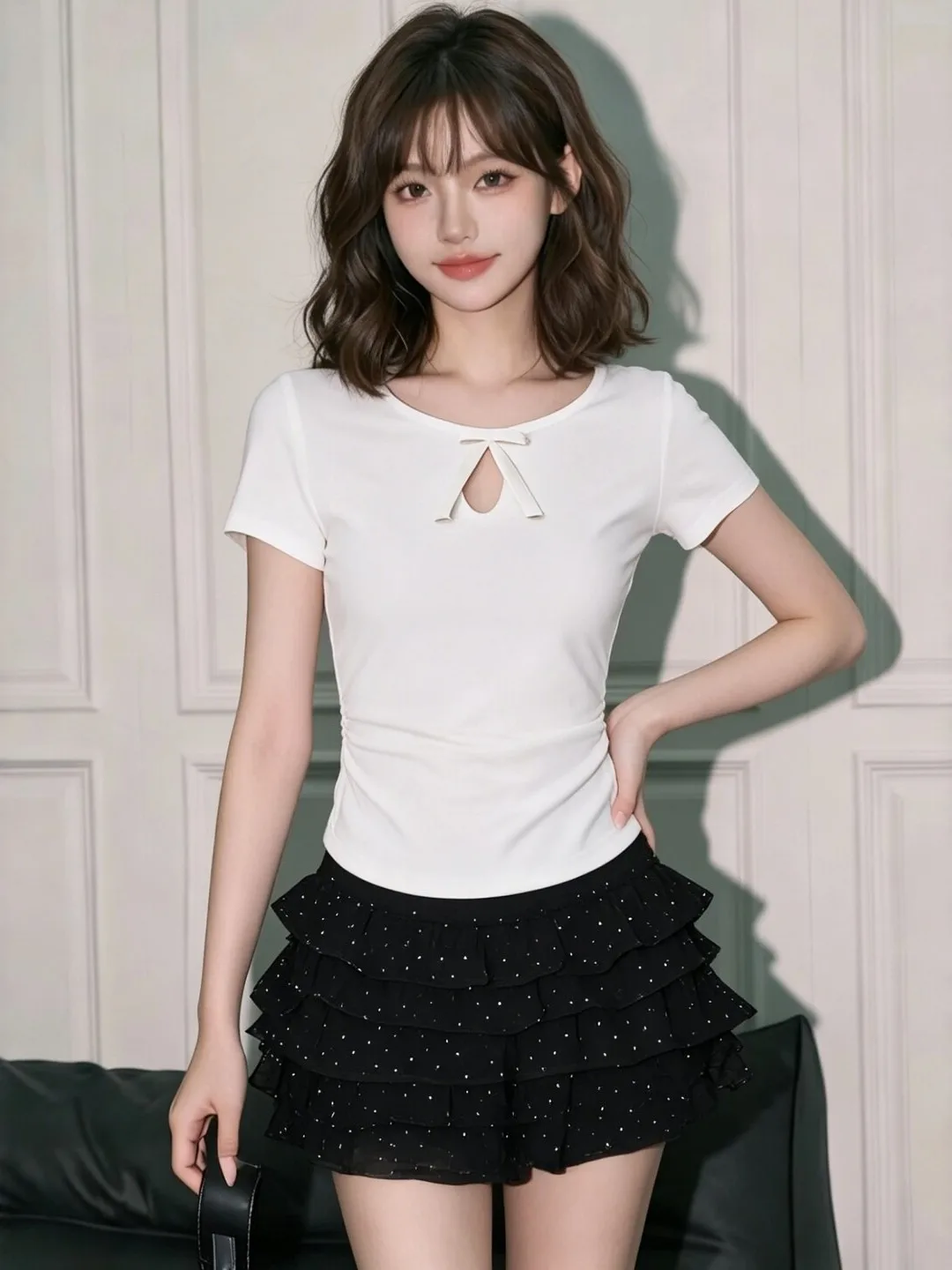 Sweet Knot Hollow out Short Sleeve T-Shirt Women's Summer Slimming Stylish Girl's Top Breathable Casual Citywalk
Sweet Knot Hollow out Short Sleeve T-Shirt Women's Summer Slimming Stylish Girl's Top Breathable Casual Citywalk