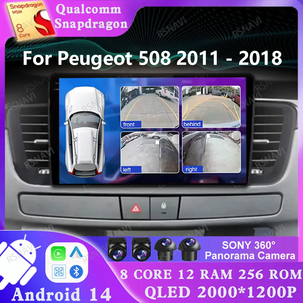 Android 14 For Peugeot 508 2011 - 2018 AUTO Stereo Qualcomm Multimedia 5G WIFI Navigation DSP Head Unit DVD Viedo Player 2 DIN
Android 14 For Peugeot 508 2011 - 2018 AUTO Stereo Qualcomm Multimedia 5G WIFI Navigation DSP Head Unit DVD Viedo Player 2 DIN
