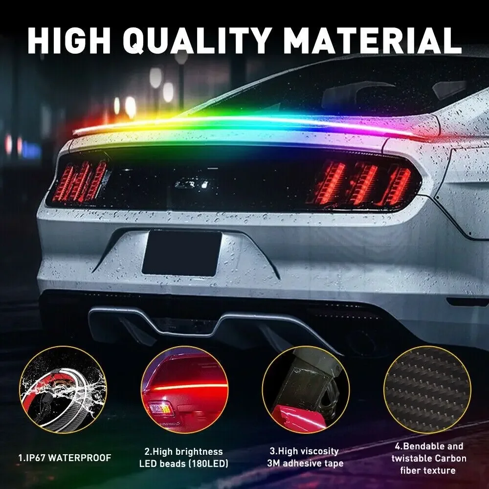 Led Car Colorful High Mount Brake Stop Lights Rear Spoiler Light Warning Turn Signal Strips Carbon Fiber Auto Trunk Light 12V
Led Car Colorful High Mount Brake Stop Lights Rear Spoiler Light Warning Turn Signal Strips Carbon Fiber Auto Trunk Light 12V