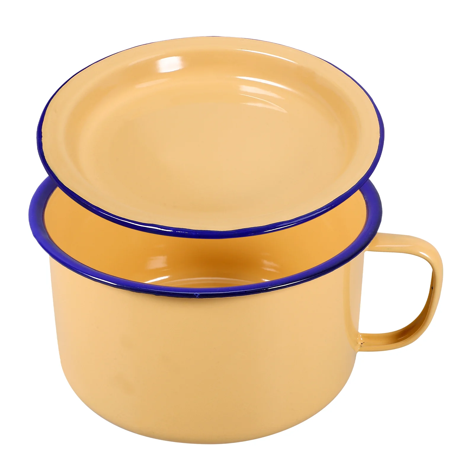 Ramen Bowl Snack Cup Kitchenware Round Retro Enameled Household Soup Container Food Serving Yellow with Lid Bowl for Mother
Ramen Bowl Snack Cup Kitchenware Round Retro Enameled Household Soup Container Food Serving Yellow with Lid Bowl for Mother