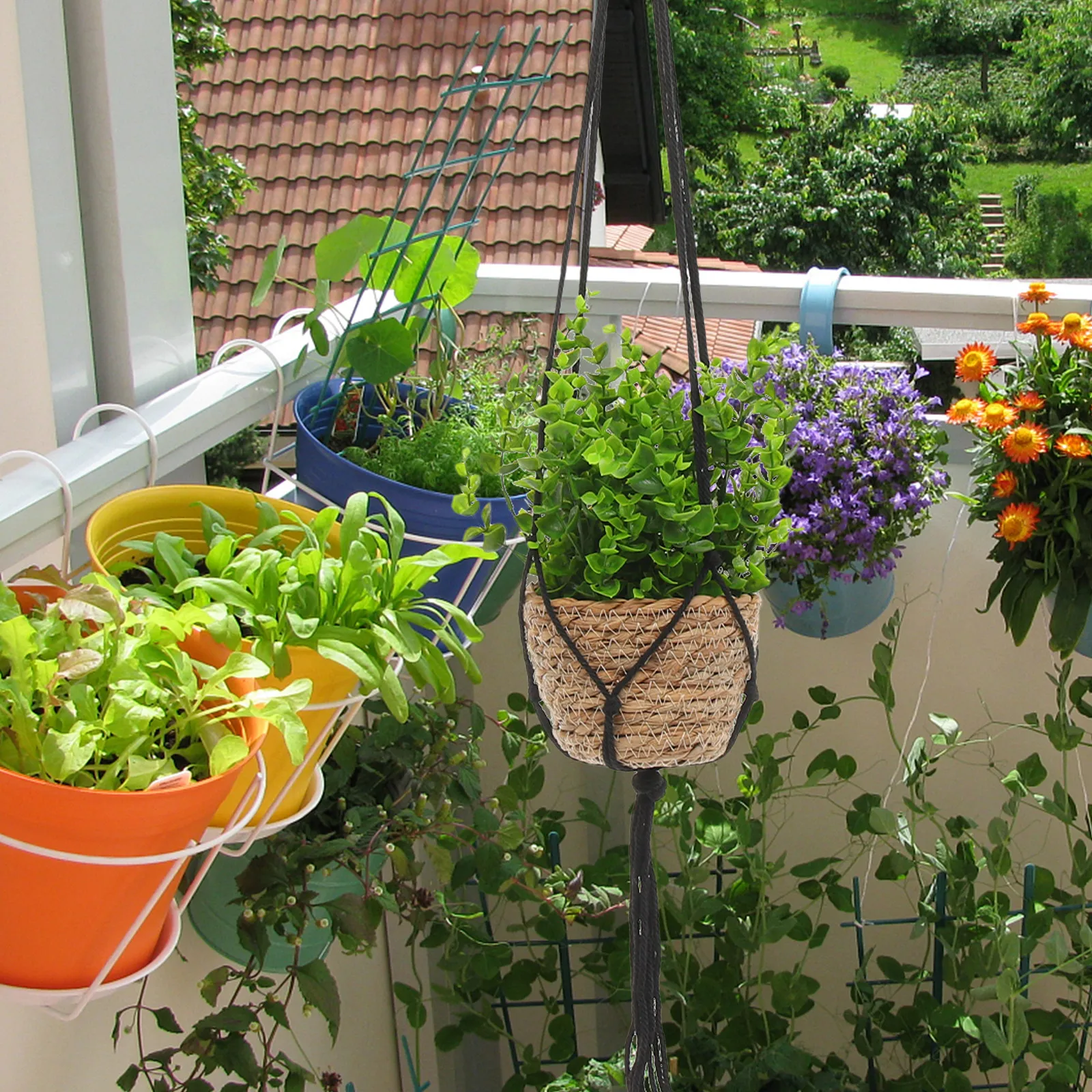 6Pcs Macrame Plant Hanger Hanging Planter String Bag Flower Pot Net Holder Take Up No Space Window Home Decor
6Pcs Macrame Plant Hanger Hanging Planter String Bag Flower Pot Net Holder Take Up No Space Window Home Decor