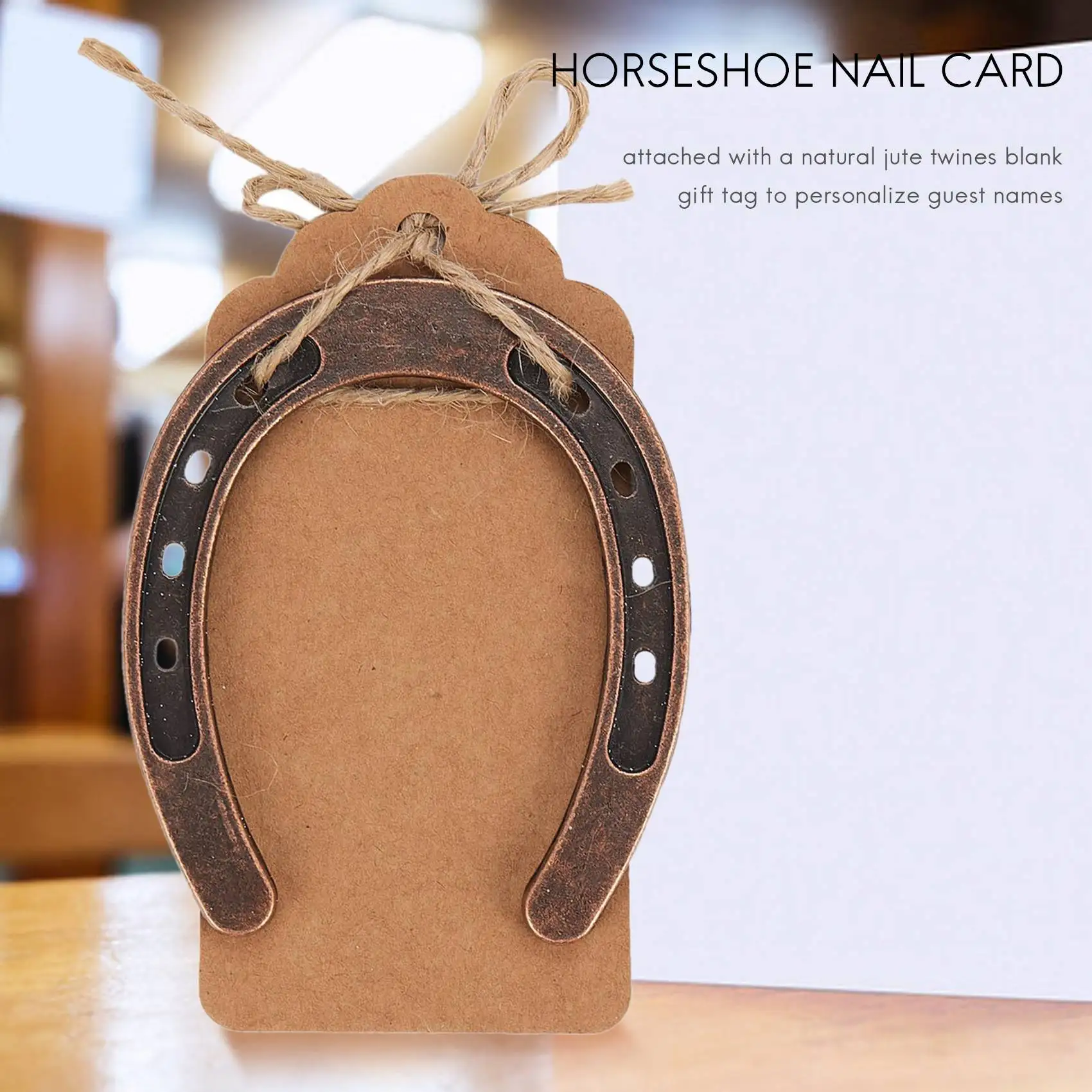 AT33 10Pcs Good Lucky Horseshoe Wedding Favors with Kraft Tags Rustic Horseshoe Gifts for Vintage Wedding Party Decorations
AT33 10Pcs Good Lucky Horseshoe Wedding Favors with Kraft Tags Rustic Horseshoe Gifts for Vintage Wedding Party Decorations