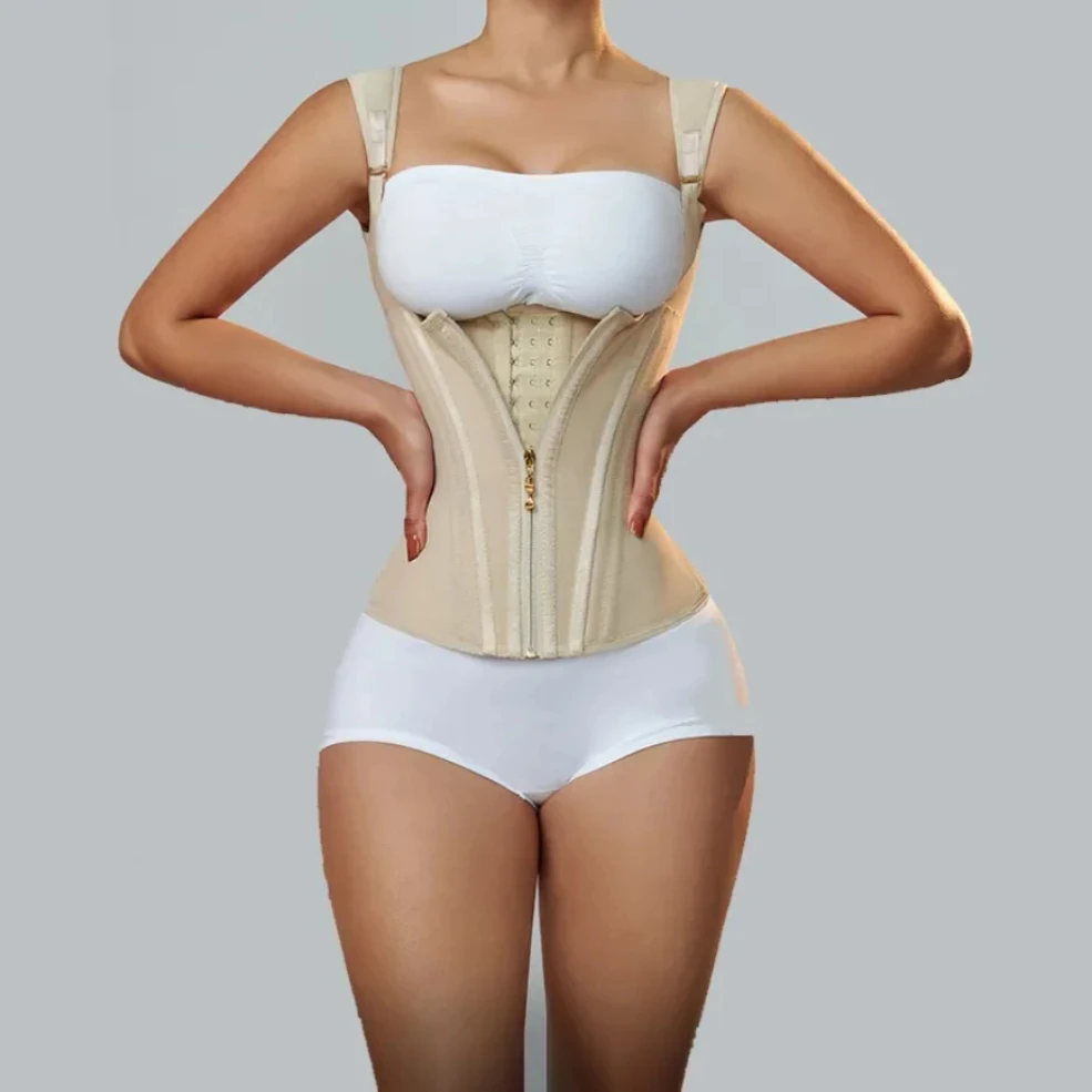 Fajas Colombianas Women Double Compression Waist Trainer Corset with Bone Adjustable Zipper and Hook-eyes Flat Belly Body Shaper
Fajas Colombianas Women Double Compression Waist Trainer Corset with Bone Adjustable Zipper and Hook-eyes Flat Belly Body Shaper