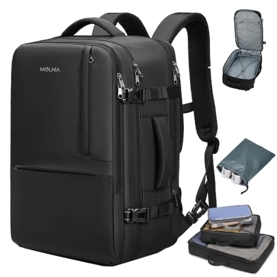 50L Expandable Travel Backpack for Men Women, Carry On Backpack Airline Approved, Suitcase Backpack with Packing Cubes, Water R
50L Expandable Travel Backpack for Men Women, Carry On Backpack Airline Approved, Suitcase Backpack with Packing Cubes, Water R