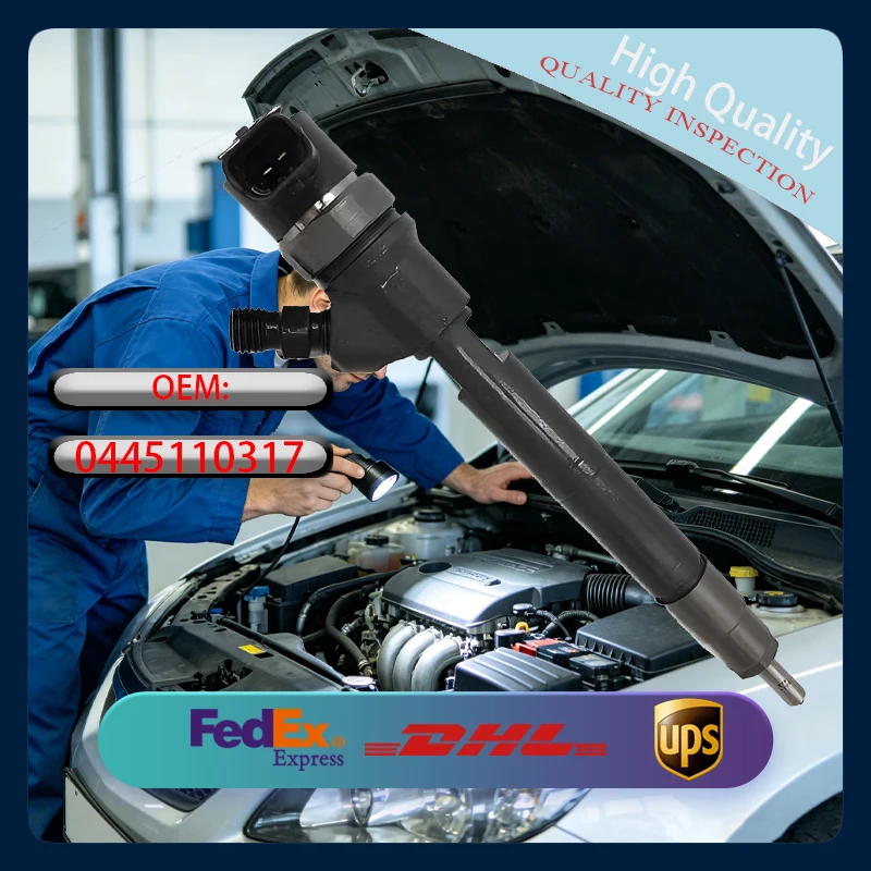 Common Rail Fuel Injector 0445110317 Compatible with ZD25 Diesel Engine DK4A-1112010
Common Rail Fuel Injector 0445110317 Compatible with ZD25 Diesel Engine DK4A-1112010