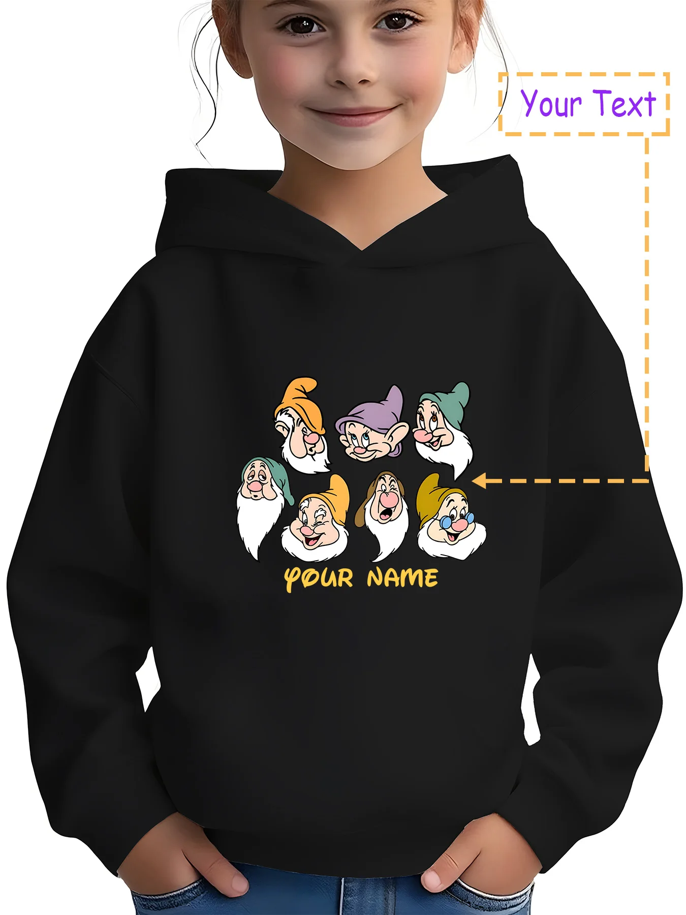 MINISO Disney Seven Dwarfs Hoodie - A collection of cute dwarfs, a must-have for fairy tale themed parties and everyday wear, cu 
MINISO Disney Seven Dwarfs Hoodie - A collection of cute dwarfs, a must-have for fairy tale themed parties and everyday wear, cu