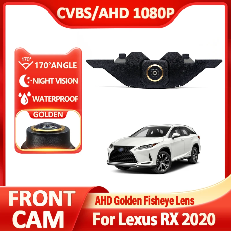 170° Fisheye Golden Lens AHD 1920x1080P Car Front View Camera Full HD Night Vision Vehicle For Lexus RX 2020 Accessories
170° Fisheye Golden Lens AHD 1920x1080P Car Front View Camera Full HD Night Vision Vehicle For Lexus RX 2020 Accessories