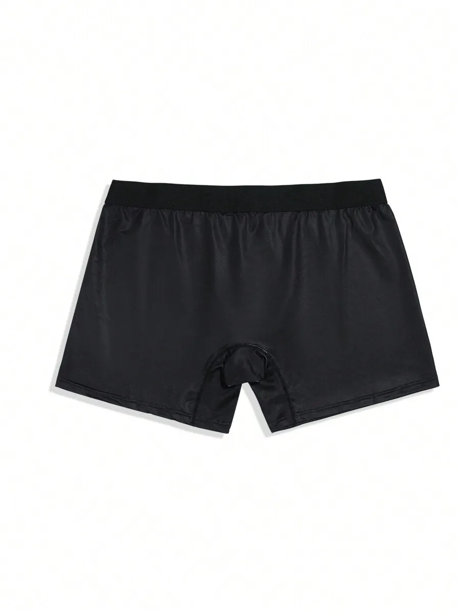 Mens Solid Black Boxer Shorts Comfortable Stretch Underwear
Mens Solid Black Boxer Shorts Comfortable Stretch Underwear