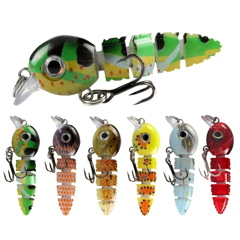 Multi Jointed Swimbait 5.5cm/4g Fishing Lures Crankbait Lifelike Hard Fish Baits Small Fishing Lure Set Wobblers Tackle
Multi Jointed Swimbait 5.5cm/4g Fishing Lures Crankbait Lifelike Hard Fish Baits Small Fishing Lure Set Wobblers Tackle