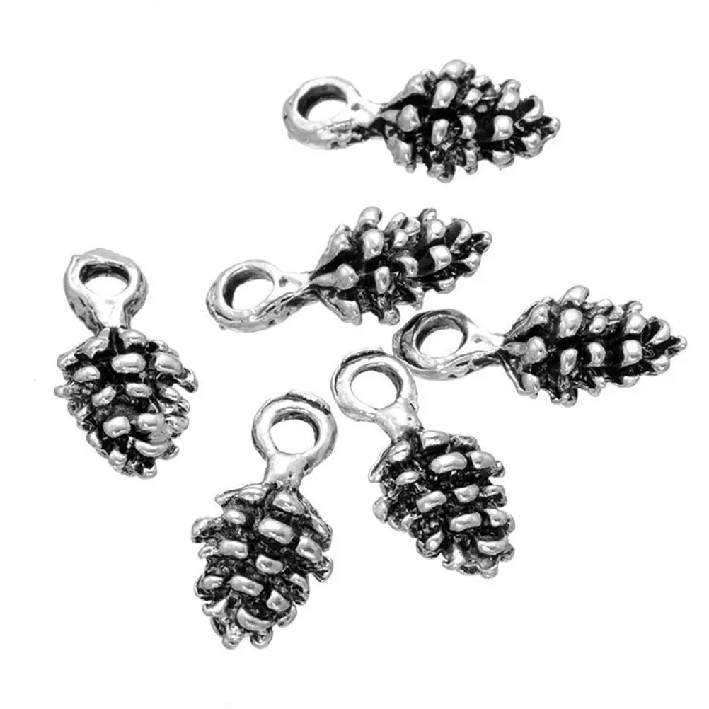 100pcs Alloy Pendant Jewelry Making Accessories Durable Pine Cone Charms for DIY Necklace Bracelet Earrings Christmas Decorative
100pcs Alloy Pendant Jewelry Making Accessories Durable Pine Cone Charms for DIY Necklace Bracelet Earrings Christmas Decorative