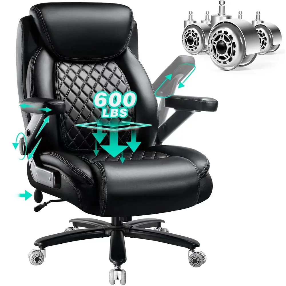 Large Heavy Duty Office Chair with 5D Flip Arms,Comfy Big and Tall Executive Office Desk Chair with Pocket Spring Cushion,High
Large Heavy Duty Office Chair with 5D Flip Arms,Comfy Big and Tall Executive Office Desk Chair with Pocket Spring Cushion,High