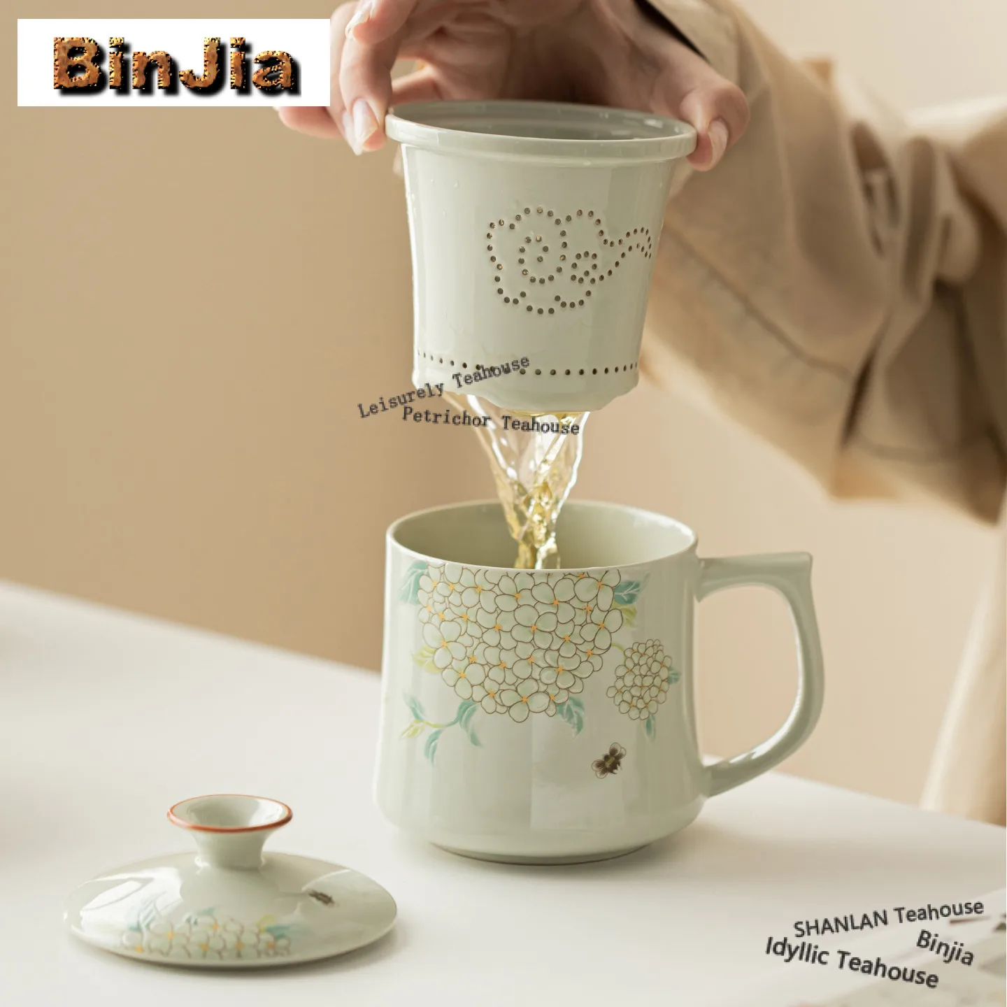 Чашка-заварник для чая с фильтром из растительного волокна, 360 мл, в винтажном стиле «Гортензия», с инфузером, для офиса, для приготовления чая, для воды, для чаепития, ручная работа
Чашка-заварник для чая с фильтром из растительного волокна, 360 мл, в винтажном стиле «Гортензия», с инфузером, для офиса, для приготовления чая, для воды, для чаепития, ручная работа