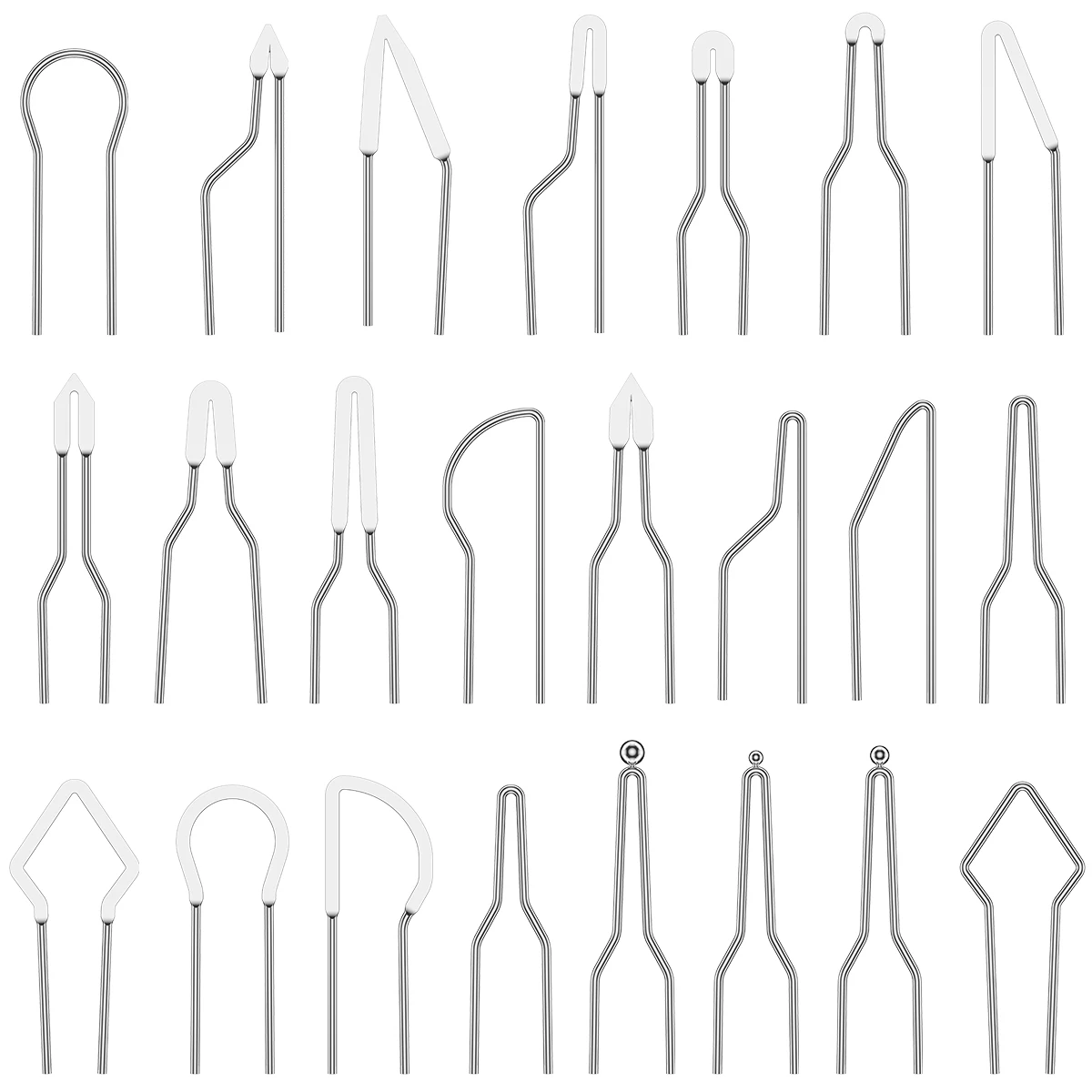 23Pcs Pyrography Wire Tips Heat Resistant Wood Burning Tips Replacement Durable Multiple Shape Pyrography Wire Pen Nibs for Wood
23Pcs Pyrography Wire Tips Heat Resistant Wood Burning Tips Replacement Durable Multiple Shape Pyrography Wire Pen Nibs for Wood