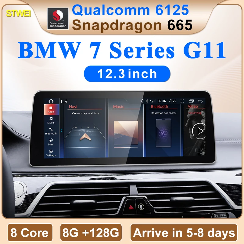 STWEI 12.3-дюймовый экран Qualcomm 665 6125 на Android 14 для BMW 7 серии G11 G12, автомобильный видеоплеер, мультимедиа, беспроводной CarPlay, Auto
STWEI 12.3-дюймовый экран Qualcomm 665 6125 на Android 14 для BMW 7 серии G11 G12, автомобильный видеоплеер, мультимедиа, беспроводной CarPlay, Auto