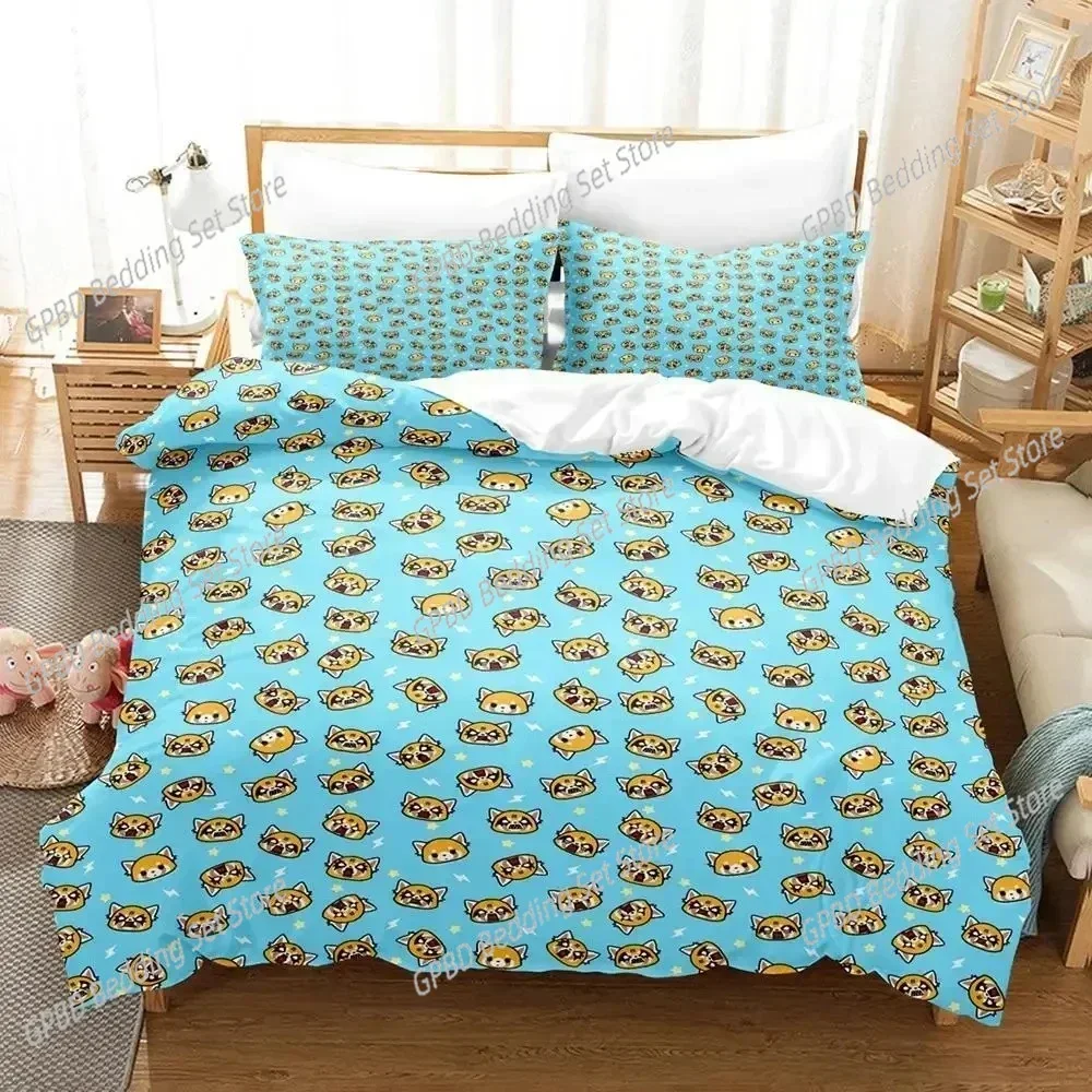 Cartoons Aggretsuko 3D NEW Duvet Cover Pillowcase Bedding Set Adult Boy Girl Bedroom Decoration Children Single Double Large
Cartoons Aggretsuko 3D NEW Duvet Cover Pillowcase Bedding Set Adult Boy Girl Bedroom Decoration Children Single Double Large