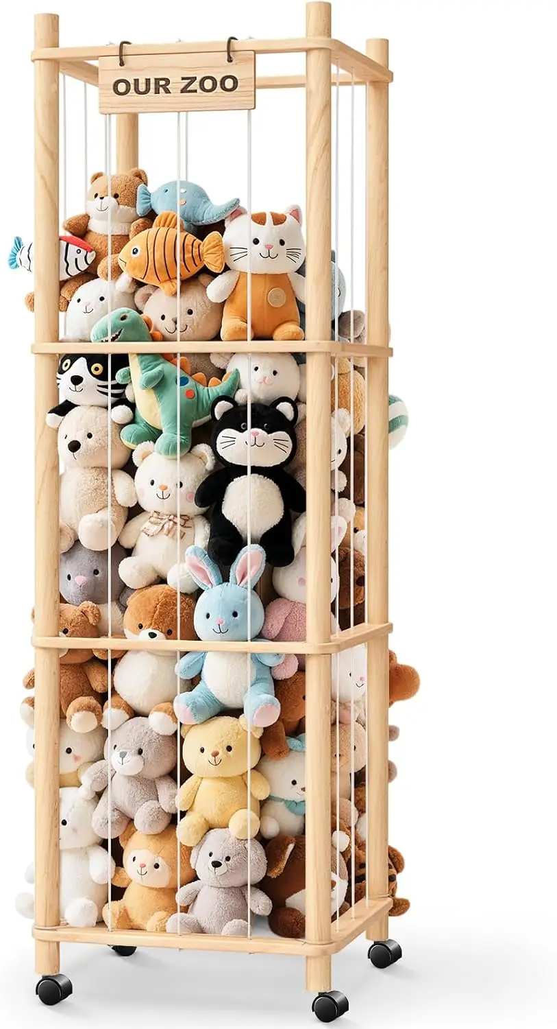 Extra Large Plush Storage Organizer with Wheels – Zoo-Style Cage for Stuffed Animals, Kids Room & Playroom
Extra Large Plush Storage Organizer with Wheels – Zoo-Style Cage for Stuffed Animals, Kids Room & Playroom
