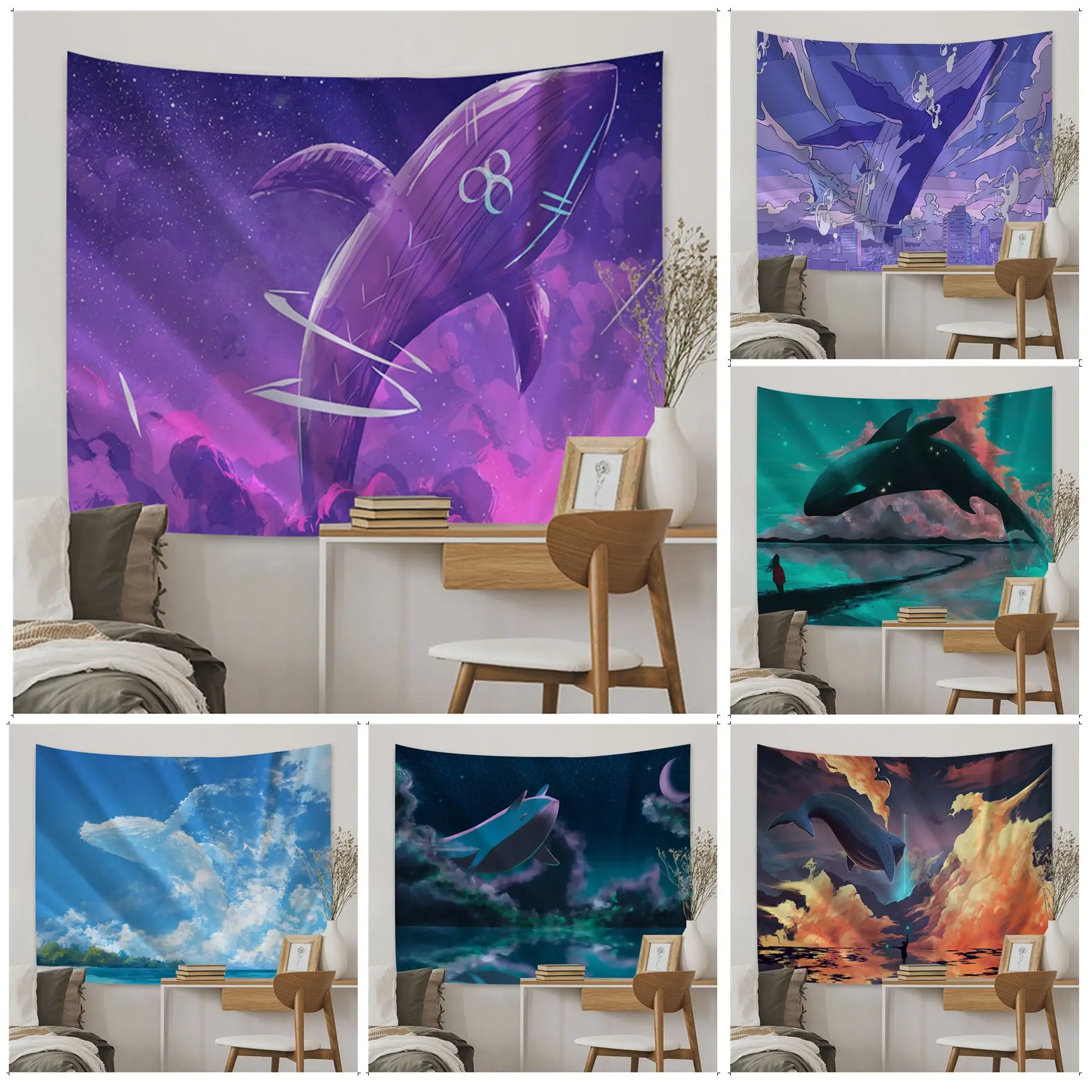Whale Tapestry Anime Tapestry Hanging Tarot Hippie Wall Rugs Dorm Wall Hanging Sheets
Whale Tapestry Anime Tapestry Hanging Tarot Hippie Wall Rugs Dorm Wall Hanging Sheets