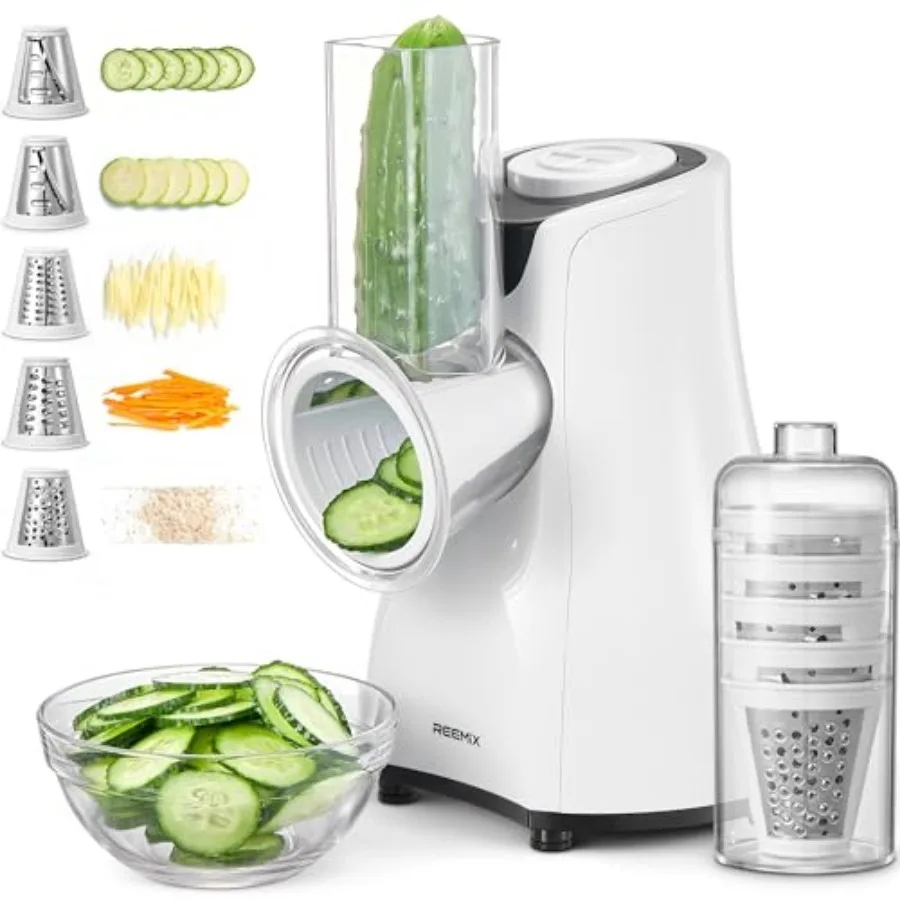 Electric Cheese Grater 5 Multi Blade Cheese Shredder Salad Maker One Touch Easy Control Multi Salad Maker for Vegetables Cheese
Electric Cheese Grater 5 Multi Blade Cheese Shredder Salad Maker One Touch Easy Control Multi Salad Maker for Vegetables Cheese