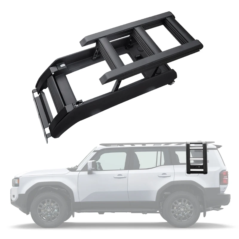 Auto Parts Aluminum Telescopic Black Side Ladder Tailladder for Toyota LC250 Prado 2024
Auto Parts Aluminum Telescopic Black Side Ladder Tailladder for Toyota LC250 Prado 2024