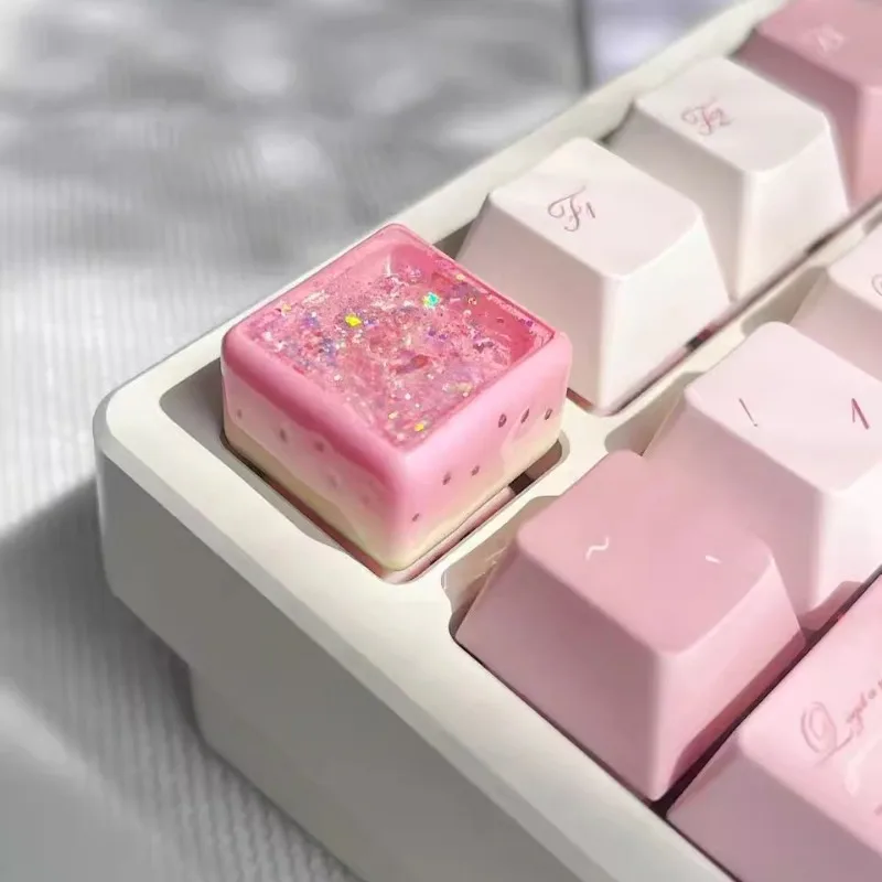Pink Watermelon Theme Handmade Keycaps 1PC Cute Key Cap Customized Resin MX Keyboard Caps for Mechanical Keyboard Accessories
Pink Watermelon Theme Handmade Keycaps 1PC Cute Key Cap Customized Resin MX Keyboard Caps for Mechanical Keyboard Accessories