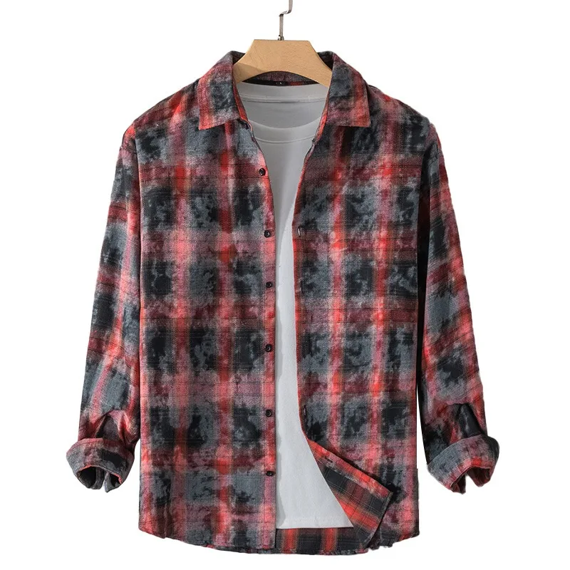Autumn New Trend Plaid Shirt Men's Hong Kong Style Casual Long Sleeve Jacket Teen Men's Top
Autumn New Trend Plaid Shirt Men's Hong Kong Style Casual Long Sleeve Jacket Teen Men's Top