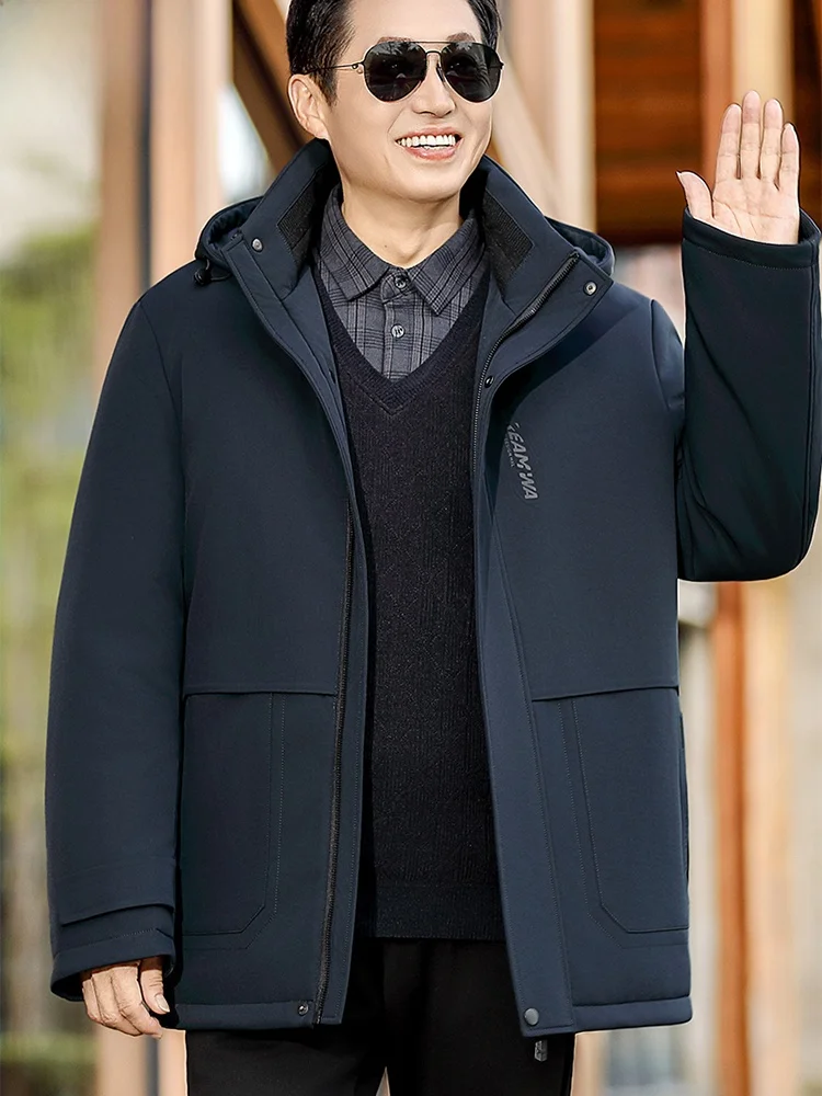 Thiened Fce Lined Hooded Cotton Jaet for Middle-Aged And ly Anti-Wind Warm Winter Outerwear Dad Clothes TUCANO
Thiened Fce Lined Hooded Cotton Jaet for Middle-Aged And ly Anti-Wind Warm Winter Outerwear Dad Clothes TUCANO